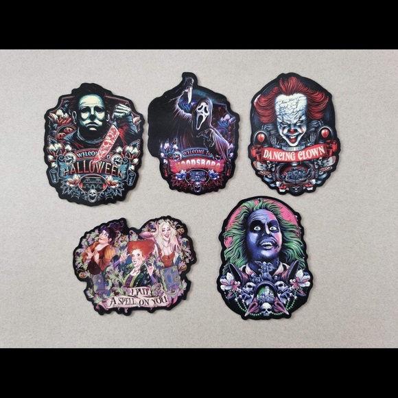 5pk Horror Fridge Magnets - Picture 1 of 2